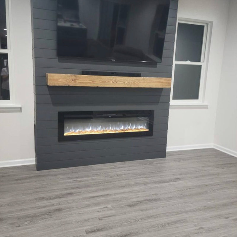 Ebern Designs Melodye Rustic Fireplace Shelf Mantel & Reviews Wayfair